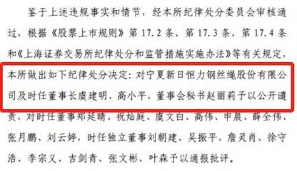 新日恒力及董监高遭重罚,这就是科创板的味道